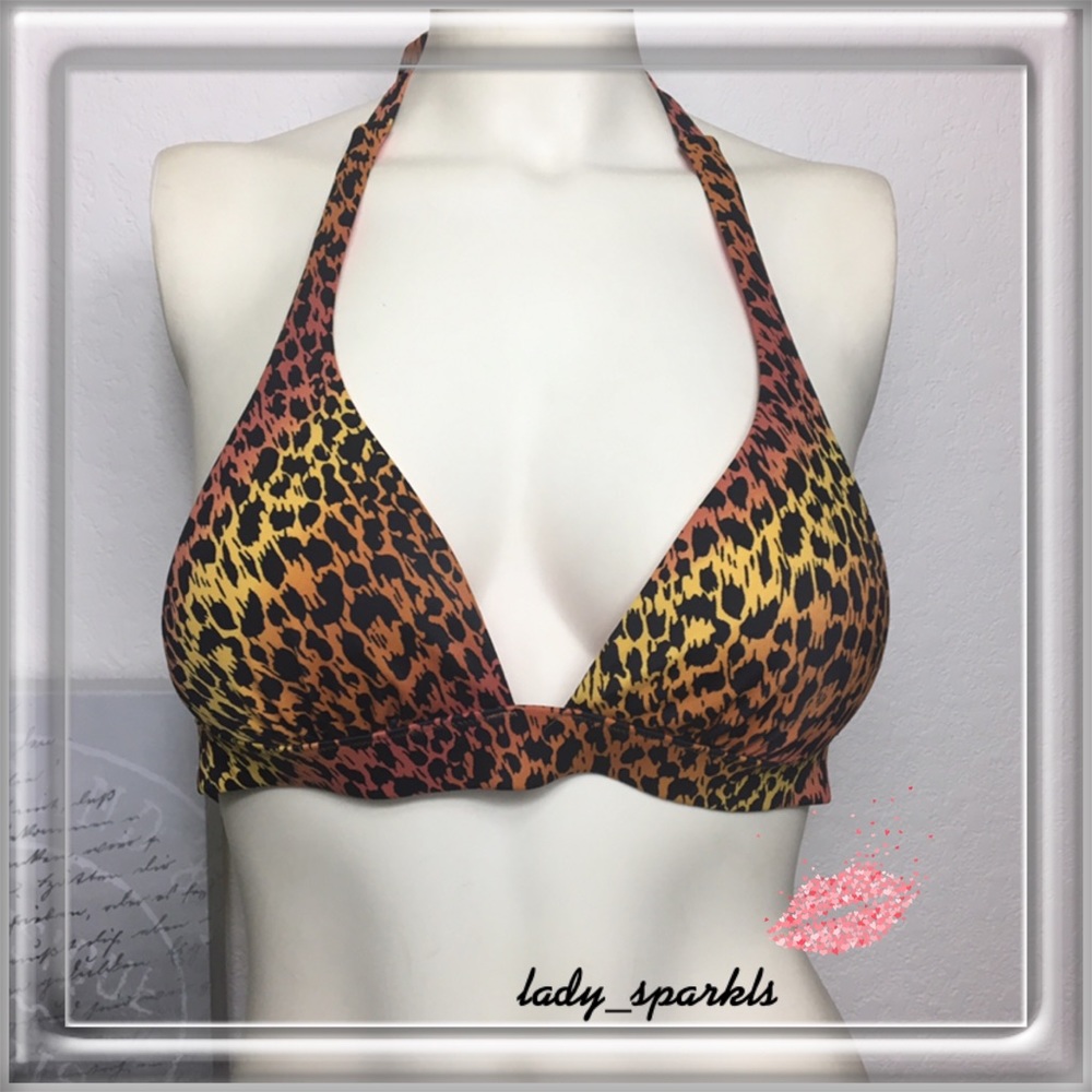 💎Victoria’s Secret Bikini top, Leopard print, XS